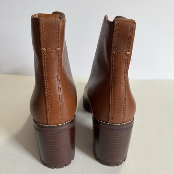 Madewell The Alyce Zip-Front Lugsole Boot in Dried Maple Size 9 - Picture 3 of 10